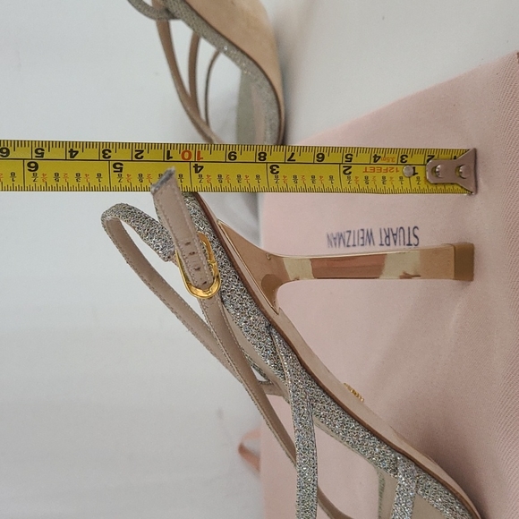 Stuart Wietzman Gold/Silver Glitter Heels - Picture 7 of 7